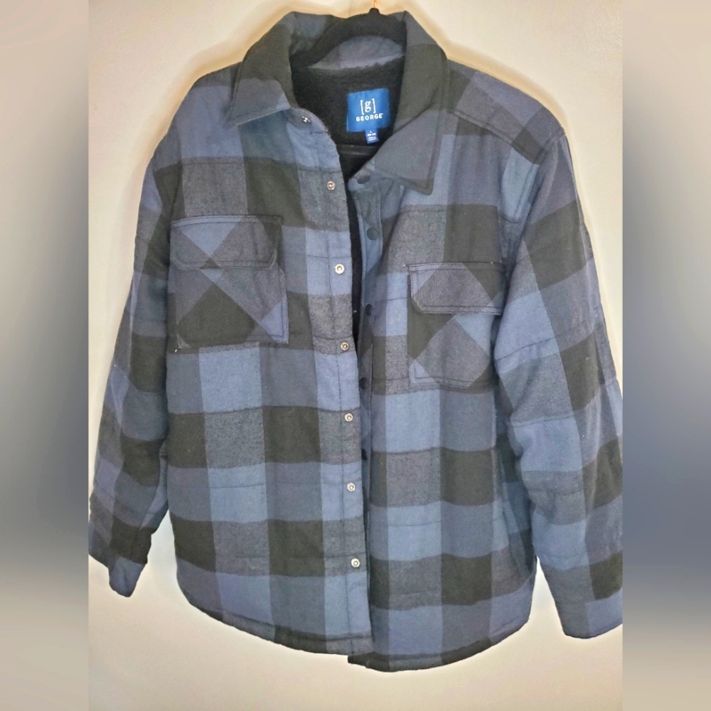 Fleece lined shacket